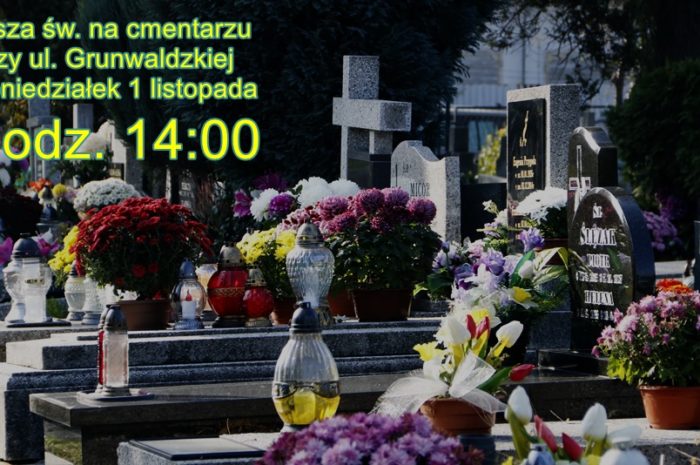 Msza św. na cmentarzu o 14:00